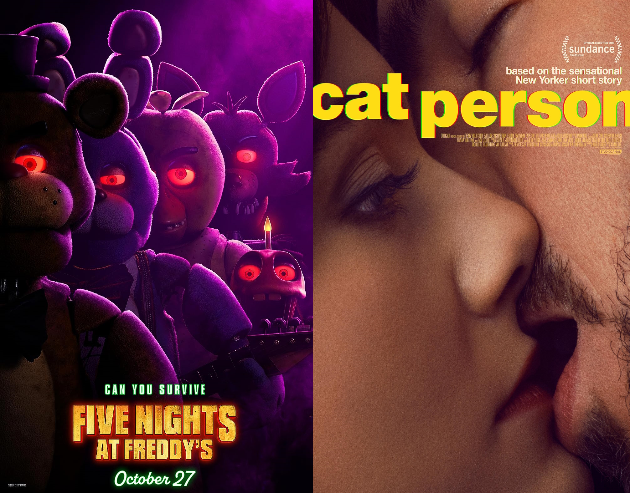 Cinema Corner: “Five Nights at Freddy’s”/”Cat Person”